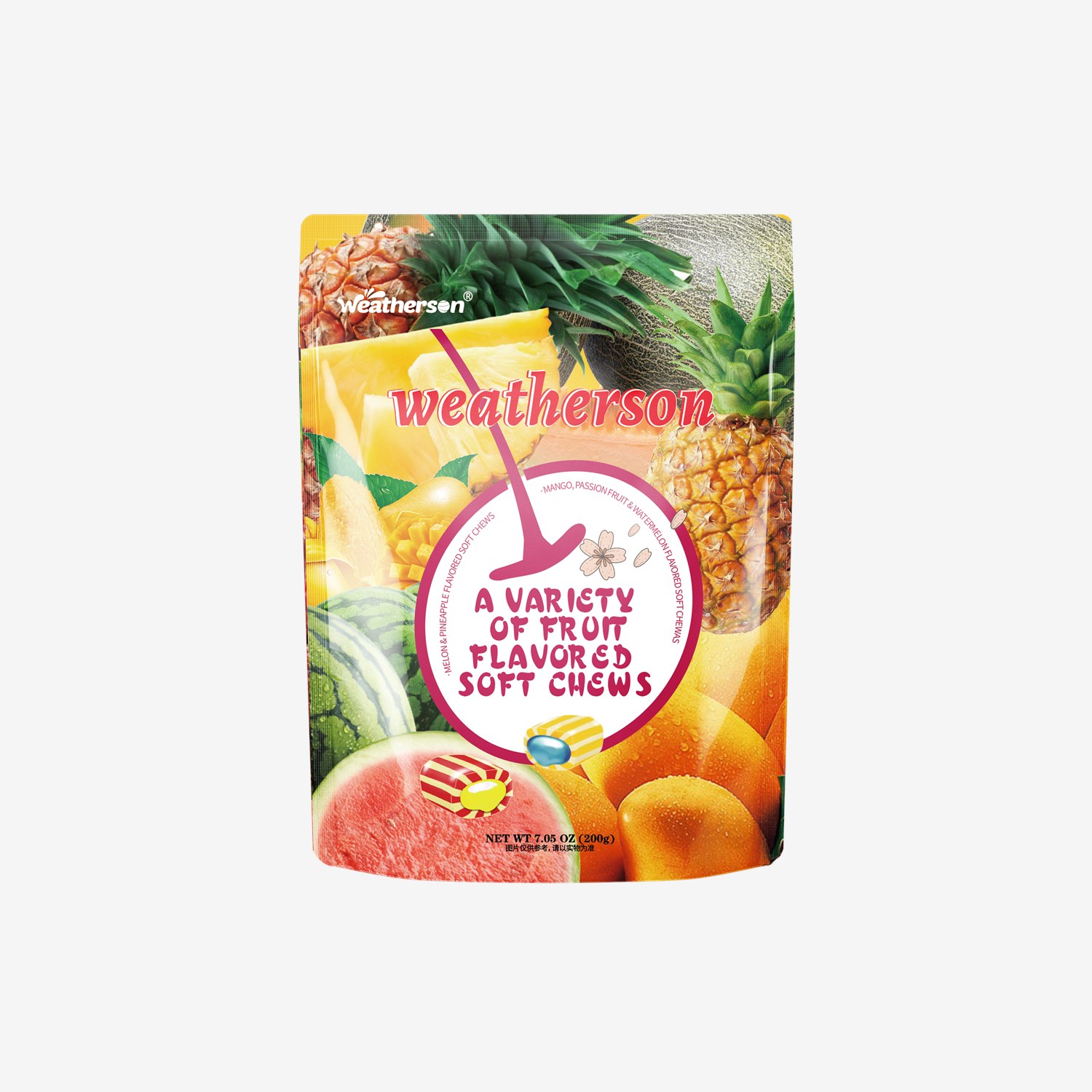 Weather's assorted fruit fudge 200g